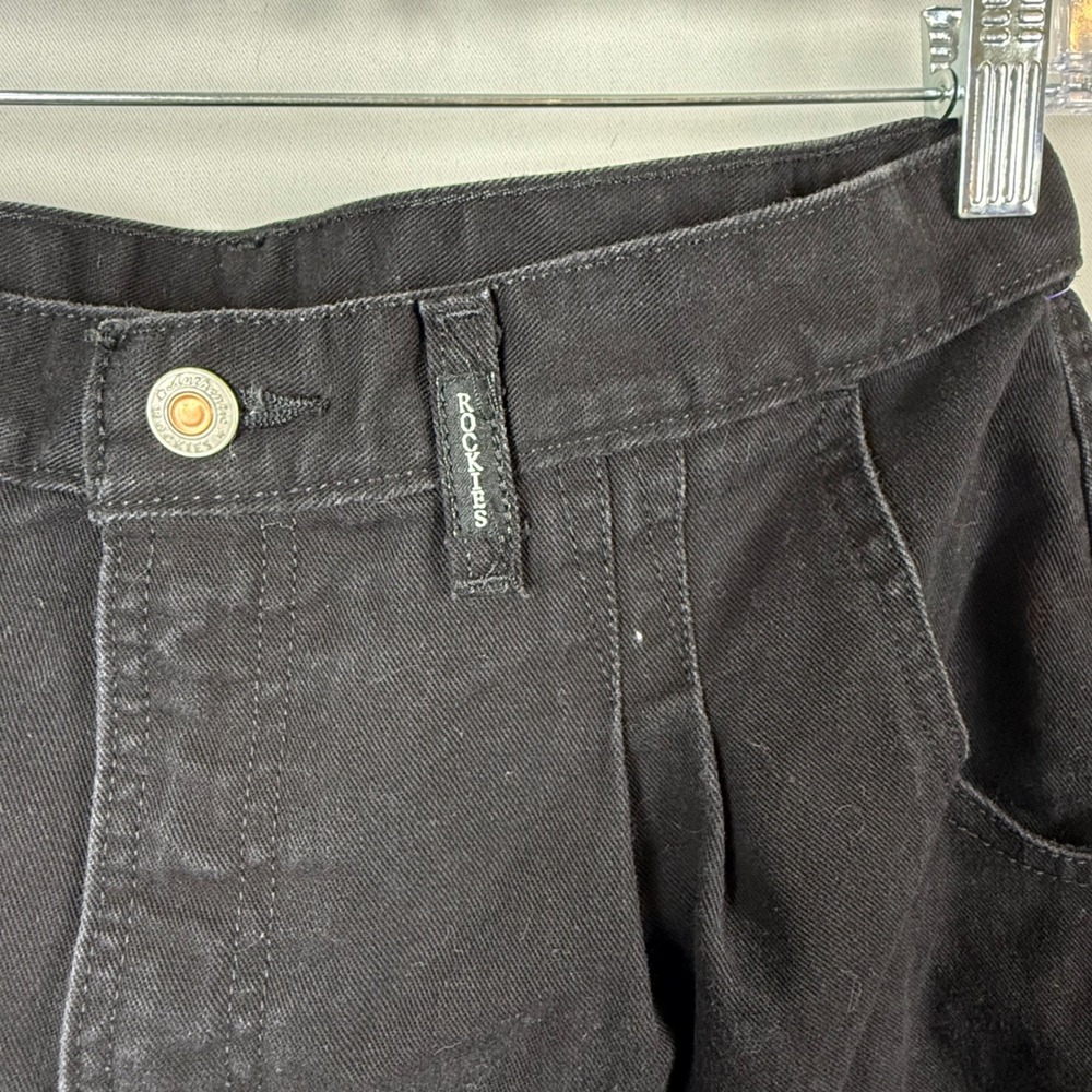 Authentic Rockies Jeanswear Black High Waisted Tapered Leg Women's Pants Size M - Picture 4 of 5